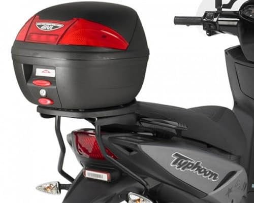 Topcase Träger schwarz Monolock Koffer o. Platte oder Max Zuladung 3 kg Piaggio Typhoon 50 oder 125Bj. 11, andere