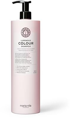 Maria Nila - Luminous Colour Shampoo, 1 Liter - Glanzverleihendes Shampoo für coloriertes Haar - Mit Granatapfelextrakt & Colour Guard Complex - Stärkt das Haar - Vegan & Tierfreundlich - Extragröße