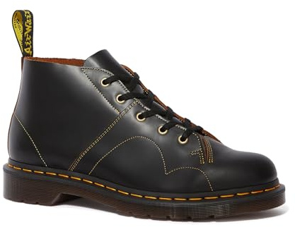 Dr. Martens Men's Church Vintage Smooth Chukka Boot, black, 10 UK/11 M US