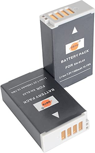 DSTE 2-Pack Ersatz Batterie Akku for Nikon EN-EL22 1 J4 1 S2 Kamera