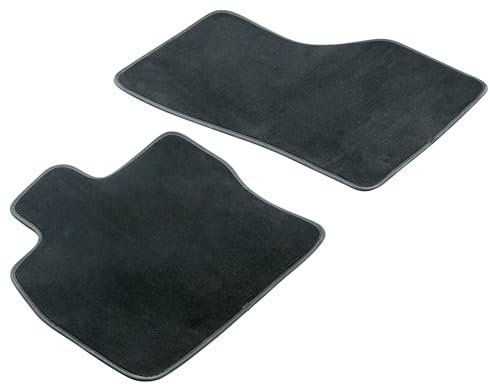 WALSER Premium Auto Teppiche für VW T5 04/2003-08/2015, VW T6 04/2015-08/2024, 2 Sitzer, 100% passgenaue Auto Fußmatten Made in Europe, Fußmatte Auto, Autoteppich Auto, Fussmatten Auto