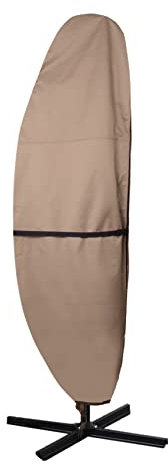 ULTCOVER Housse de parasol de terrasse – 600D imperméable pour extérieur style banane – Compatible avec parasol déporté cantilever décalé de 2,5 à 3,9 m