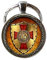 zhouyudong The Knights Templar Schlüsselanhänger Glas Cabochon Schlüsselanhänger, bronze, 25