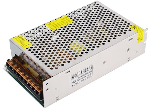 Weishuo Alimentazione 12V 20A 240W Stabilizzato Switching Trasformatore di Tensione per Striscia LED, CCTV, Telecamere di Sicurezza