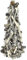Maury's Albero di Natale Cono 40cm Crystal Innevato già Pronto Lagno Naturale innevato Shabby Ideale per Le tue ricorrenze Artificiale per Interno