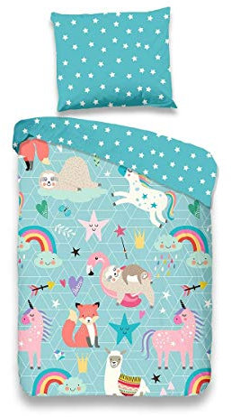 Good Morning Moody Kinder Bettbezug 100 x 135 cm Bettwäsche Set