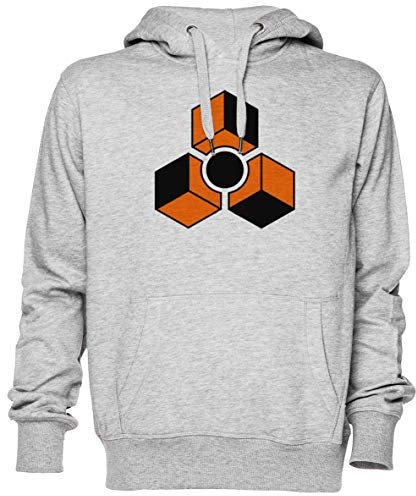 Capzy Grund Graues Grau Kapuzenpullover Sweatshirt Unisex Herren Damen Grey Unisex Hoodie