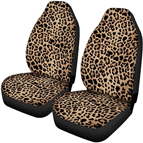 SEANATIVE Modischer Autositzbezug, Leoparden-Design, staubdicht, 2 Stück