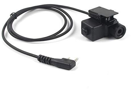 Fumei Z Tactical U94 PTT Adapter Cable for U-174/U Civilian Version Headset to K Type 2 PIN Radio
