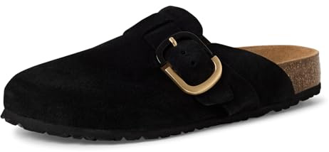 Tamaris Damen Klassische Ballerinas, Frauen Flats,Comfort Lining,TOUCHit-Fußbett,Slip-ons,klassisch elegant,Ballerinen,Black,39 EU