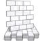 HyFanStr Thickened Self Adhesive Wall Tiles Kitchen Backsplash, Waterproof Stick, 3D Peel and Stick Bathroom Subway Tiles (10, White)