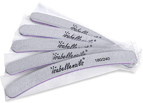 50 Stück Nagelfeilen 180/240 BANAN ZEBRA, dauerhaft Nagelfeilen Doppelseitige, Doppelseitige Einweg Nagelfeile, Nagelfeilen für Gelnägel, Nagelfeilen Einweg