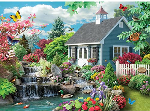 Bits and Pieces - 1500 Piece Jigsaw Puzzle for Adults 59 cm x 84 cm - Dream Landscape - 1500 pc Outdoor Nature Scene Jigsaw by Artist Alan Giana