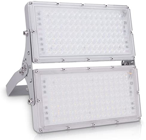 Bellanny Faretto LED da Esterno 200W 20000LM Potenti Proiettore per esterni, Bianca Fredda 6500K Faro a LED, Impermeabile IP65 Luci di Sicurezza Faretti per Terrazza Giardino Magazzino Garage Parco