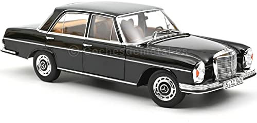 Norev NV183762 1:18 280 SE 1968-Black Mercedes-Benz Sammelmodell, Mehrfarbig