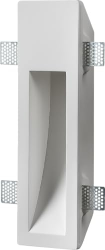 Knightsbridge 230V GU10 35W Recessed Rectangular Plaster Wall Light