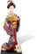 Beavorty Japanisch e Geisha-Ornamente Asiatische Mädchenpuppenfigur Traditionelle e Puppe e Maiko-Puppe Kimono-puppenfigur Hotelverzierung Stoff Bücherregal Miniatur Büro