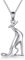 JERWLI Greyhound Halskette 925 Sterling Silber Greyhound Schmuck Greyhound Geschenke Greyhound Halskette für Mädchen Frauen Hund Halskette Hund Schmuck Haustier Geschenke (Windhund)