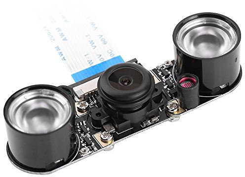 Camera Module, Wide Angle Fisheye Lens With Fill Light,Day and Night Vision IR-Cut Video Camera For 3/2/B