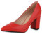 VAN HILL Damen Klassische Pumps Blockabsatz Basic Klassisch Schuhe 213603 Rot Metallic 38
