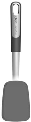 Berghoff Flexibler Pfannenwender Graphite (Langer Griff, leicht Gebogene Klinge aus Nylon) 3950567, Hellgrün
