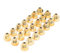 Rhinotuning 50-teiliges Set 0,61 cm Radbolzen Radschrauben Zierniete Höhe 0,9 cm (Gold)