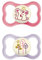 MAM Air Night Silikon Schnuller im 2er-Set, zahnfreundlicher und leuchtender Baby Schnuller, extra leichtes und luftiges Schilddesign mit Schnullerbox, 16+ Monate, Maus/Bäume