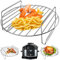 GWY Air Fryer Basket for Ninja Foodi FD302 FD401 OS101 OS301 FD305CO OS401, Replacement 9.2''*9.2'' Stainless Steel Air Fryer Accessories Roasting Steamer Grill Racks, Dishwasher safe