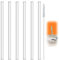 Leogony 6PCS Replacement Straw Compatible with Stanley 40oz, Reusable Long Straws for Cup with Cleaning Brush