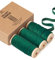 Vitalizart Dunkelgrün Samtband Set 0,95 cm x 13,7 m mit Hölzernen Spule, Stoffband 3 Rollen*4,57 m für Weihnachten Kranz Dekoration Handgemachte Handwerk Ornamente & Geschenkverpackungen