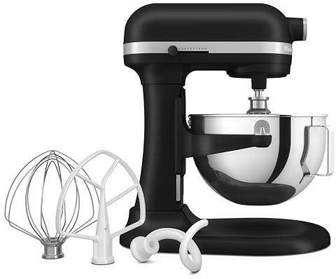KitchenAid HEAVY DUTY - BATIDORA AMASADORA CON BOL ELEVABLE DE 5,2L - NEGRO MATE 5KSM55SXXEBM