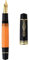 erofa Majohn P139#8 Medium Nib Fountain Pen with Box, Brass Piston System Large Capacity Writing Pen, Black Yellow