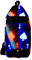 Glowing Ace Schulter-Rucksack mit Pokerkarten, Schultertasche, Umhängetasche, für Reisen, Wandern, Tagesrucksack für Damen und Herren, multi, 16x36.5x8.4cm/6.3x14.4x3.3in