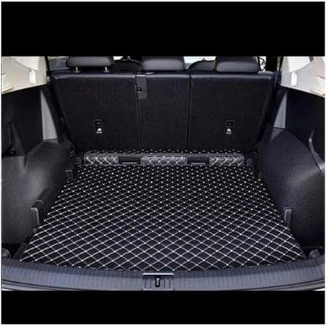 holohol Alfombrilla Trasera Maletero para VW para T&iguan L 2017-2022 Bandeja De Maletero Trasera Alfombrilla con Revestimiento para Maletero Esteras para Maletero De Coche(Coffee,1pcs)