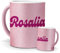 mundohuevo Tazas Únicas | Rosalía | Edición Especial Purpurina Rosa | Mensaje para Fans de Música | Tazas para Café, Té... | Regalo para Fans de Rosalía.