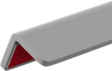 Raouoae Garniture D'extrémité De Plan De Travail en PVC, Protecteur d'angle pour Carrelage Et Panneau Mural, Profilé d'angle Durable pour Cadre De Porte Et Finition De Cuisine(Gray,100cm)