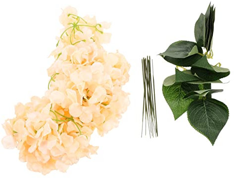 Amosfun 10 Stücke Hortensien Bouquet Decor Hause Blume Anordnung Gefälschte Hortensien Requisiten Künstliche Blumen Blütenblatt