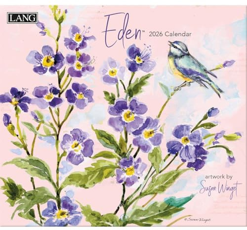 Lang Companies, Eden Wandkalender 2026 von Susan Winget, 34 x 30 cm, 12-Monatskalender mit gehefteter Bindung