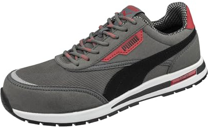 PUMA Safety Rider Low S1PS ESD FO HRO leichte atmungsaktive Sicherheitsschuhe Unisex rutschfest metallfrei Fiberglaskappe Arbeitsschuhe