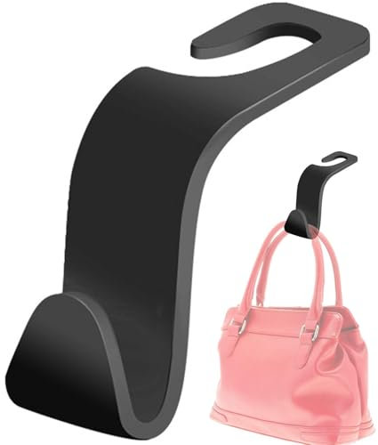 Crochet pour appuie-tête - Organiseur de voiture pour femme - Crochet de voiture pour porte-monnaie - Crochet arrière de siège de voiture - Support de rangement pour appuie-tête - Organiseur pour sac