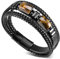 sdhiiolp Armband Herren Lederarmband Natürliches Tigerauge Armband Geflochten Leder mit Magnetverschluss Geschenk für Freund Ehemann Papa Männer