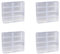 Feeuid 4X 1:64 für Hot Wheel Display Box Automodell Spielzeugschrank Rack für Hotwheel Cars Druckguss Aufbewahrung Staubdichte Display Box B