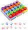 Set de 30 Sellos Infantiles – Sellos para Niños Autotintables con Dibujos de Animales, Mini Sellos Coloridos de Plástico en 5 Colores, Regalos Cumpleaños Niños Colegio, Detalles para Fiestas.