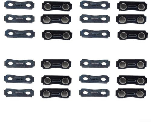 Eawfgtuw Kettensägen-Reparaturset, Ersatzteile für Kettensägen, Kettensägenwartung, Outdoor-Power-Ausrüstung, Kettenglied-Ersatz, Kettensägen-Reparatur, Sägeketten-Teile, 12-teiliges Set