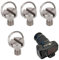 Tornillo de 1/4 pulgadas, 4 unidades de tornillos de pulgada de aluminio de liberación rápida tornillo para cámara trípode accesorios fotográficos 10 mm aspecto de metal, inoxidable, fácil montaje