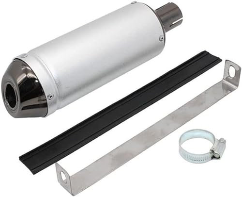 Silencieux D'échappement Pot pour 110CC 125cc 150cc Quad Bike Scooter Dirt Moto 28mm Silencieux d'échappement Tuyau de Serrage Tuyau d'échappement Moto