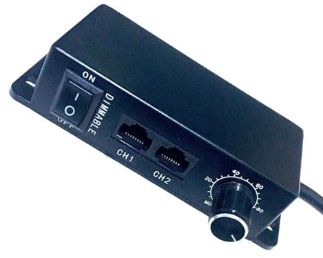 Zkydhbd Sync Rotary Dimmer Controller 0 To 10V Adjustable Dimmer Switches For Plant Grow Lights Compatible LED Drives Ballasts Accuracy Dimming Control Switches