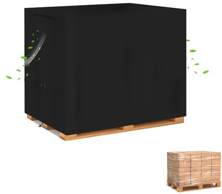 JXXPGG Housse de Palette Euro Couverture de Palette pour caisses grillagées et palettes Euro,imperméable Oxford 600D Housse de Protection pour Palettes I résistante à la déchirure (130 * 90 * 65CM)