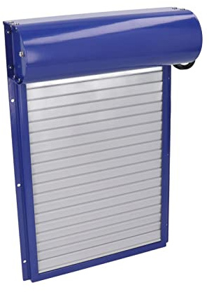 Cryfokt Automatisch Verstellbarer Rollvorhang-Hühnerstall-Türöffner für Entengans, LED-Display-Controller, Sicheres Eisenblechmaterial