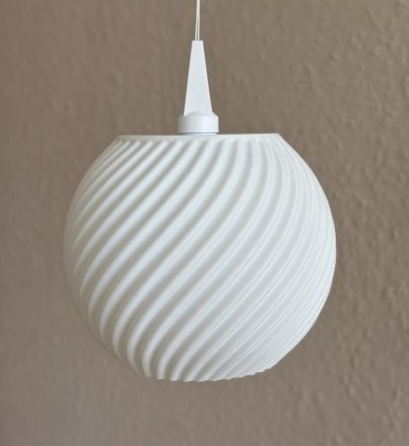 Lampenschirme für Weihnachtsstern A1 (13cm) – moderne 3D-gedruckte Kugelschirme, ganzjährig nutzbar, einfache Montage, Schirm Nora